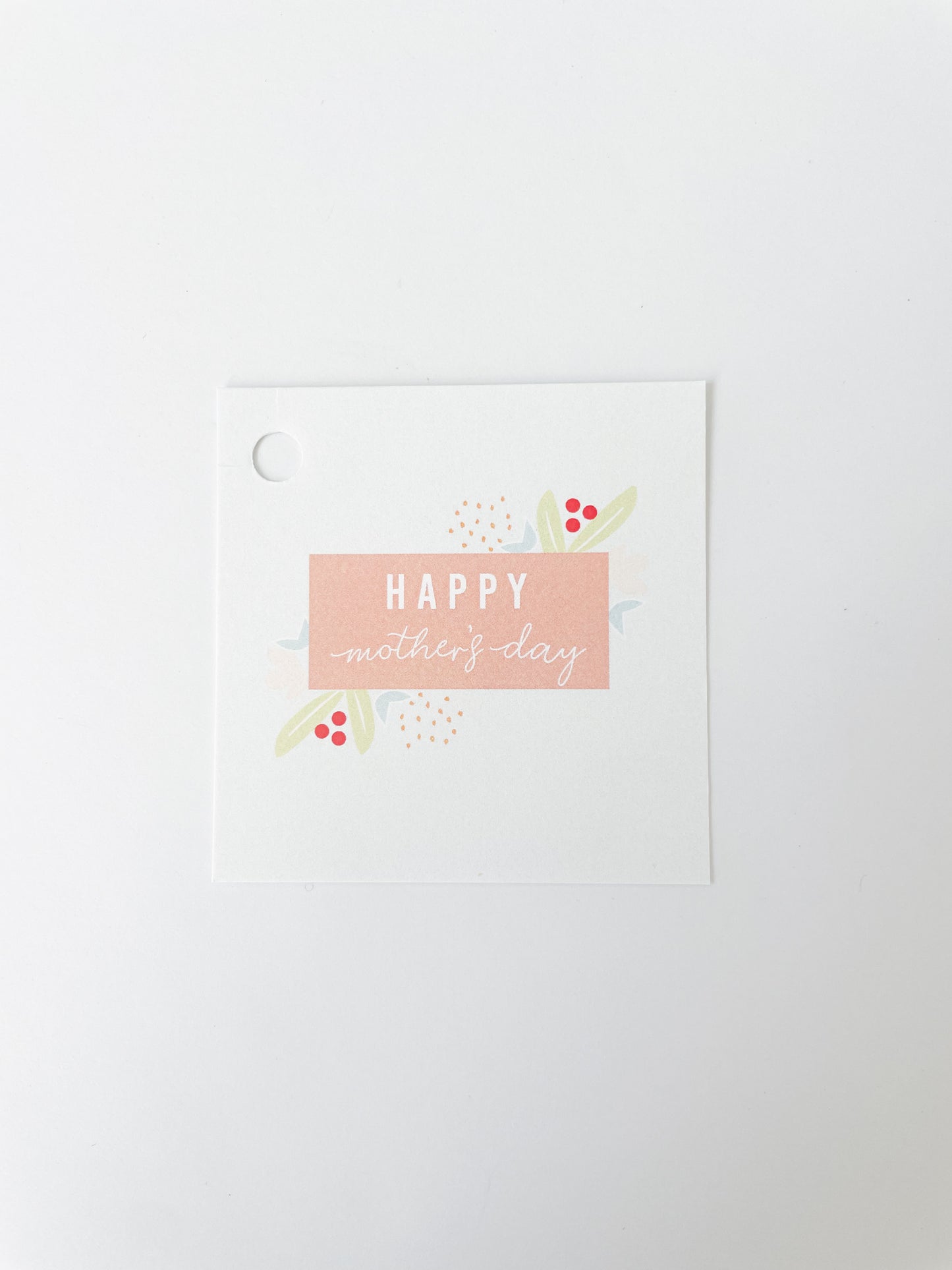Happy Mother's Day Square Gift Tag