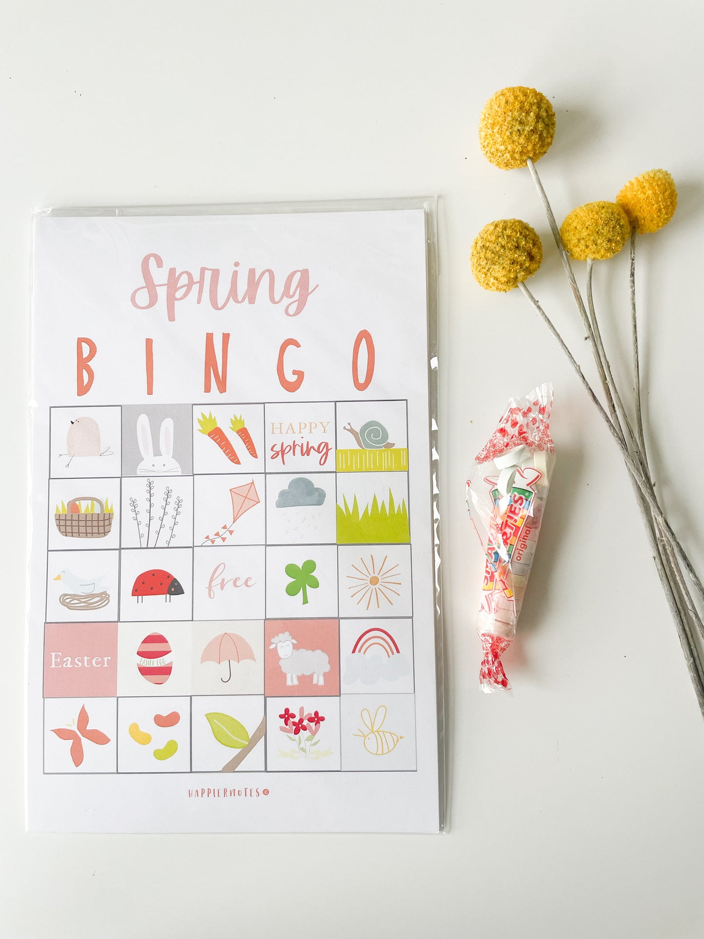 APRIL (SPRING/EASTER) Bingo Game(only cards for extra players)