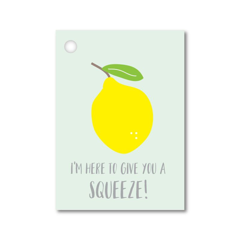 LEMON SQUEEZE GIFT TAG (8ct)