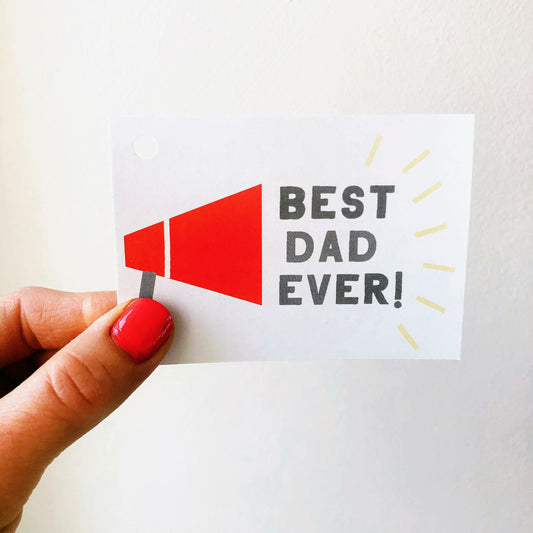 BEST DAD EVER GIFT TAG