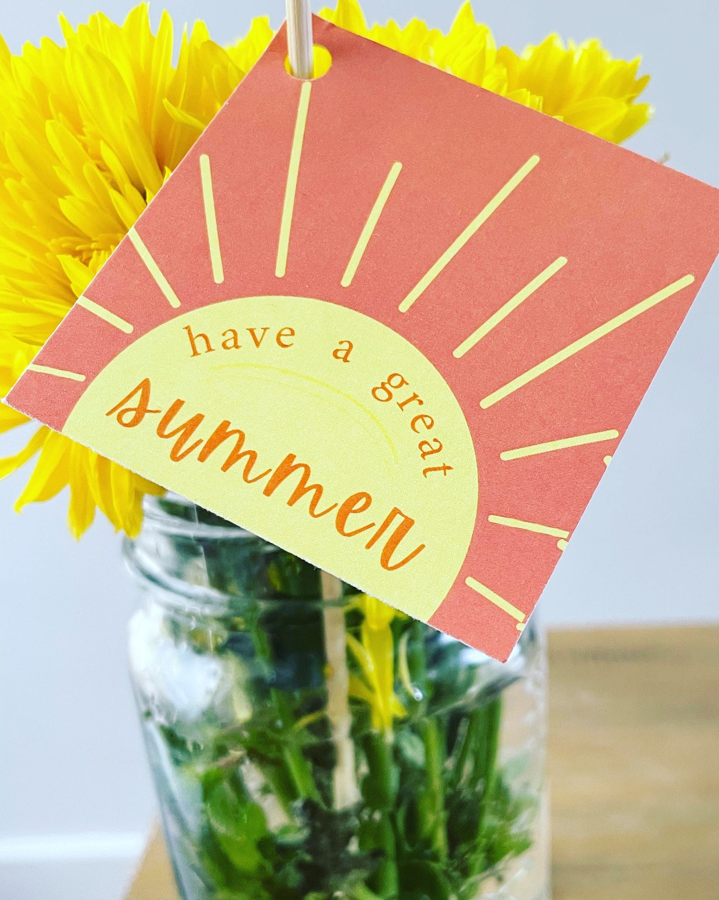 GREAT SUMMER GIFT TAG