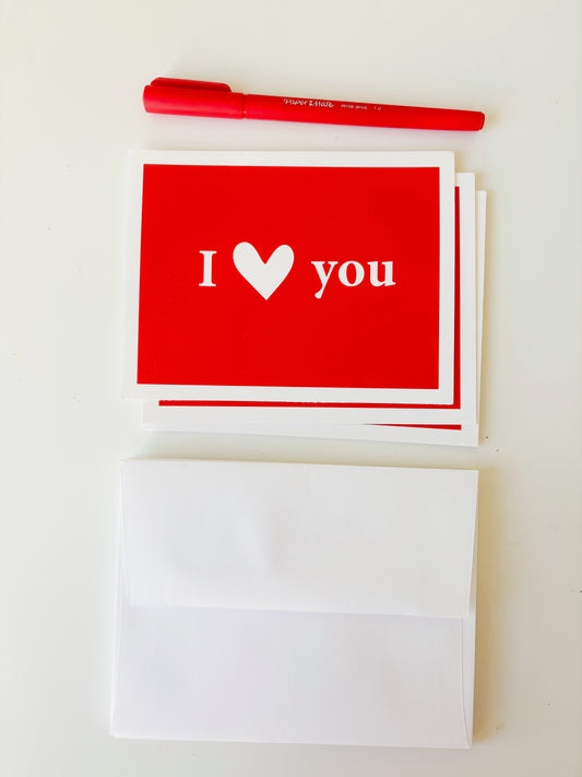 I Heart You Cards