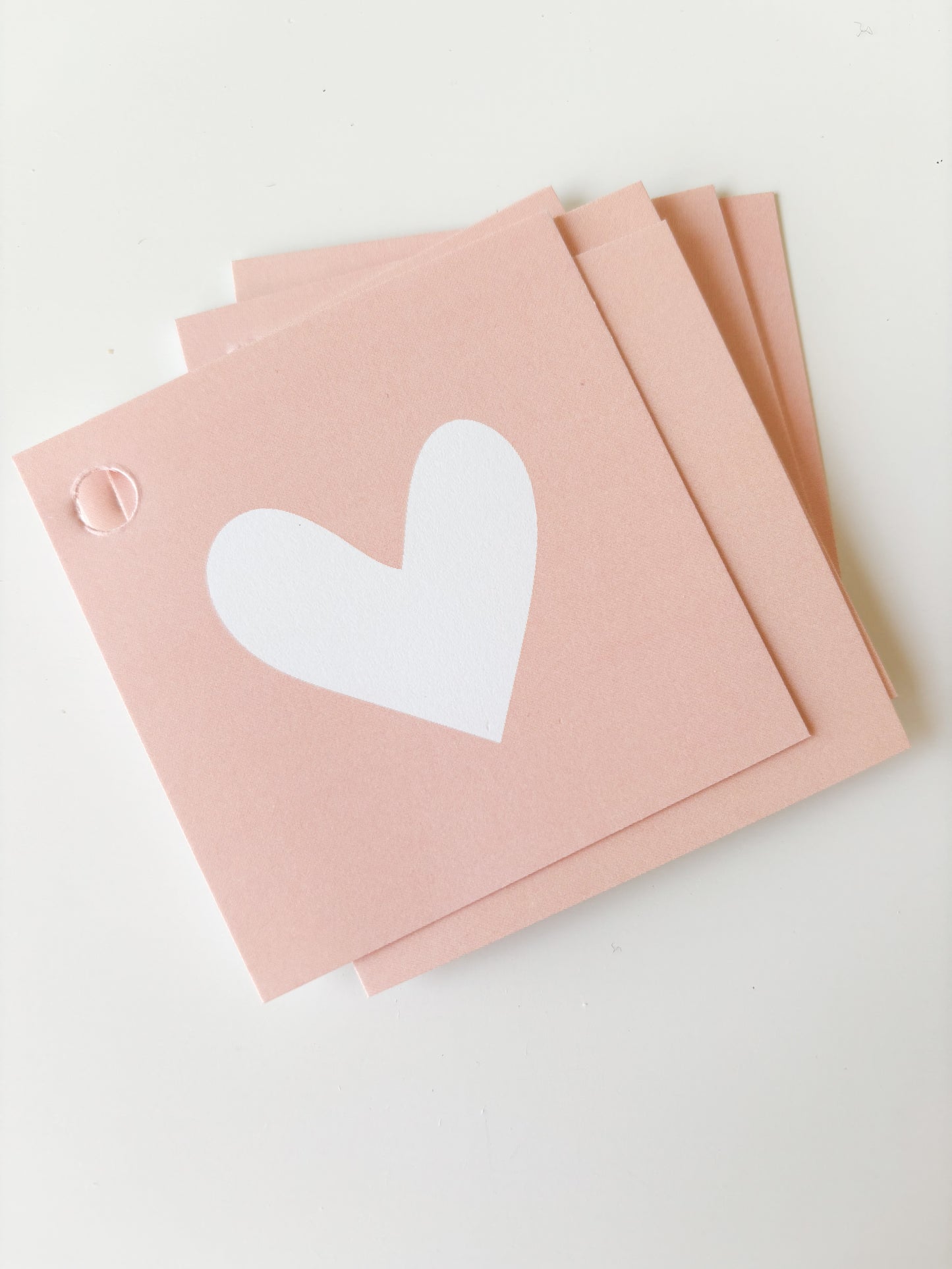 Single Pink Heart Gift Tag