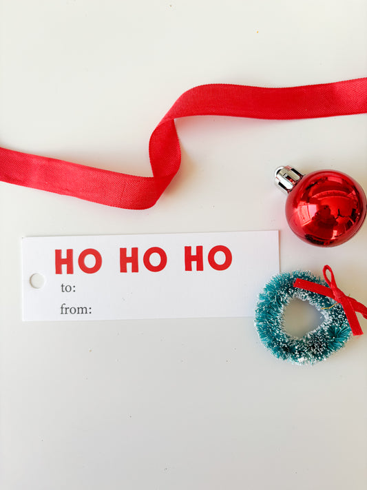 Ho Ho Ho Gift Tag (8ct)