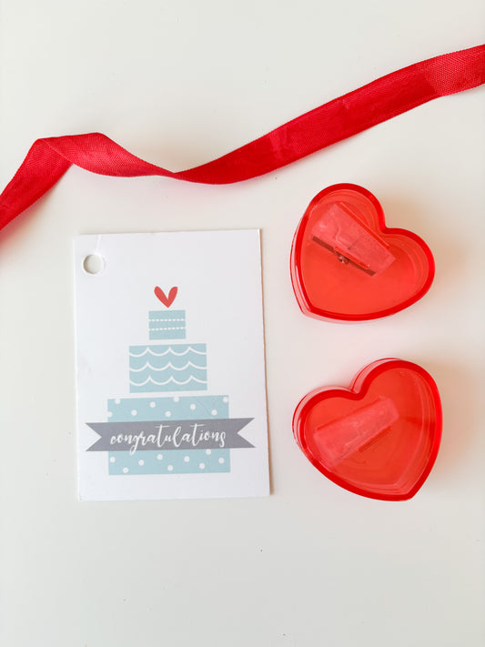 CONGRATULATIONS WEDDING CAKE GIFT TAG (8ct)