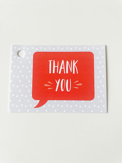 THANK YOU QUOTE GIFT TAG  (8ct)