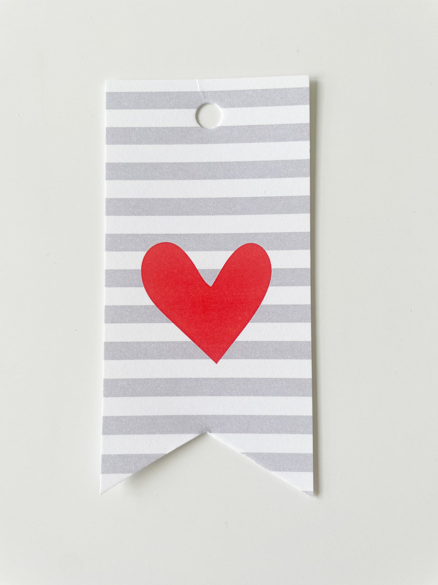 HEART AND STRIPE GIFT TAG (8ct)