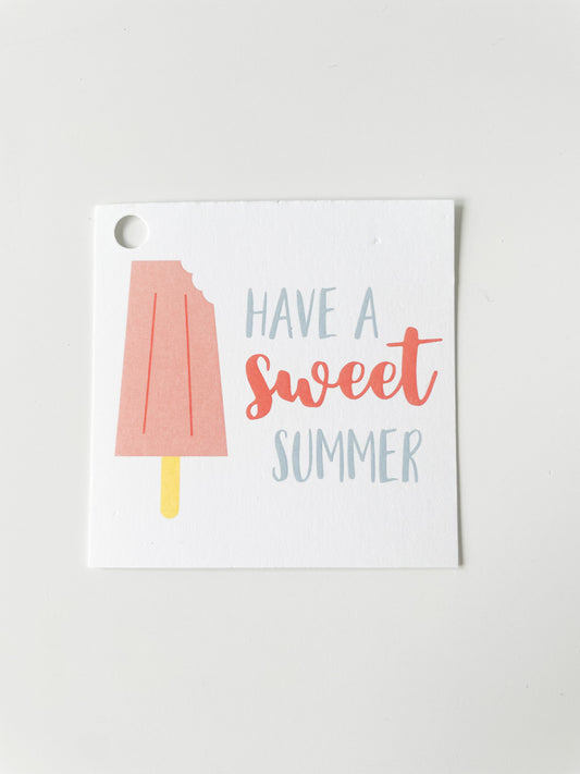 SWEET SUMMER GIFT TAG (8ct)