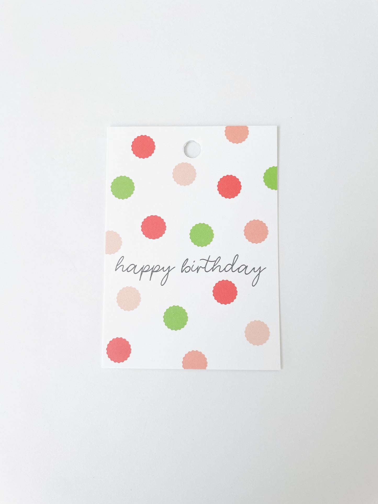 POLKA DOT BIRTHDAY GIFT TAG (8ct)