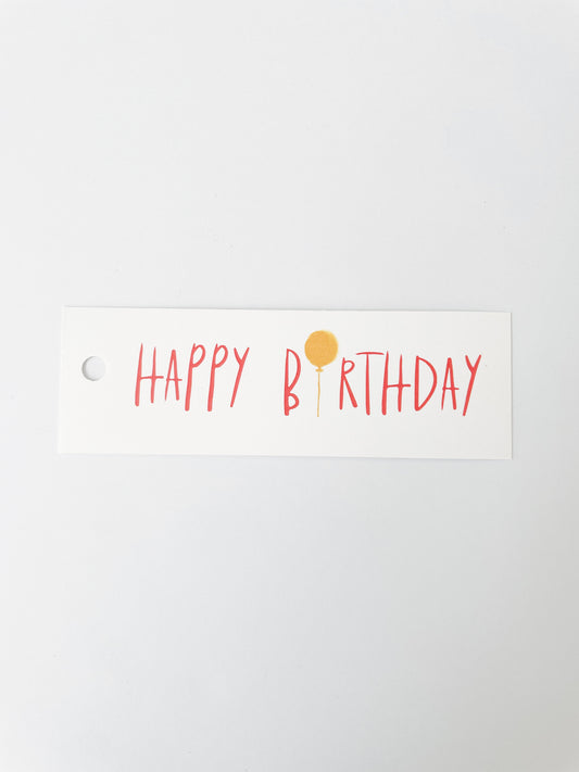 HAPPY BIRTHDAY BALLOON GIFT TAG (8ct)