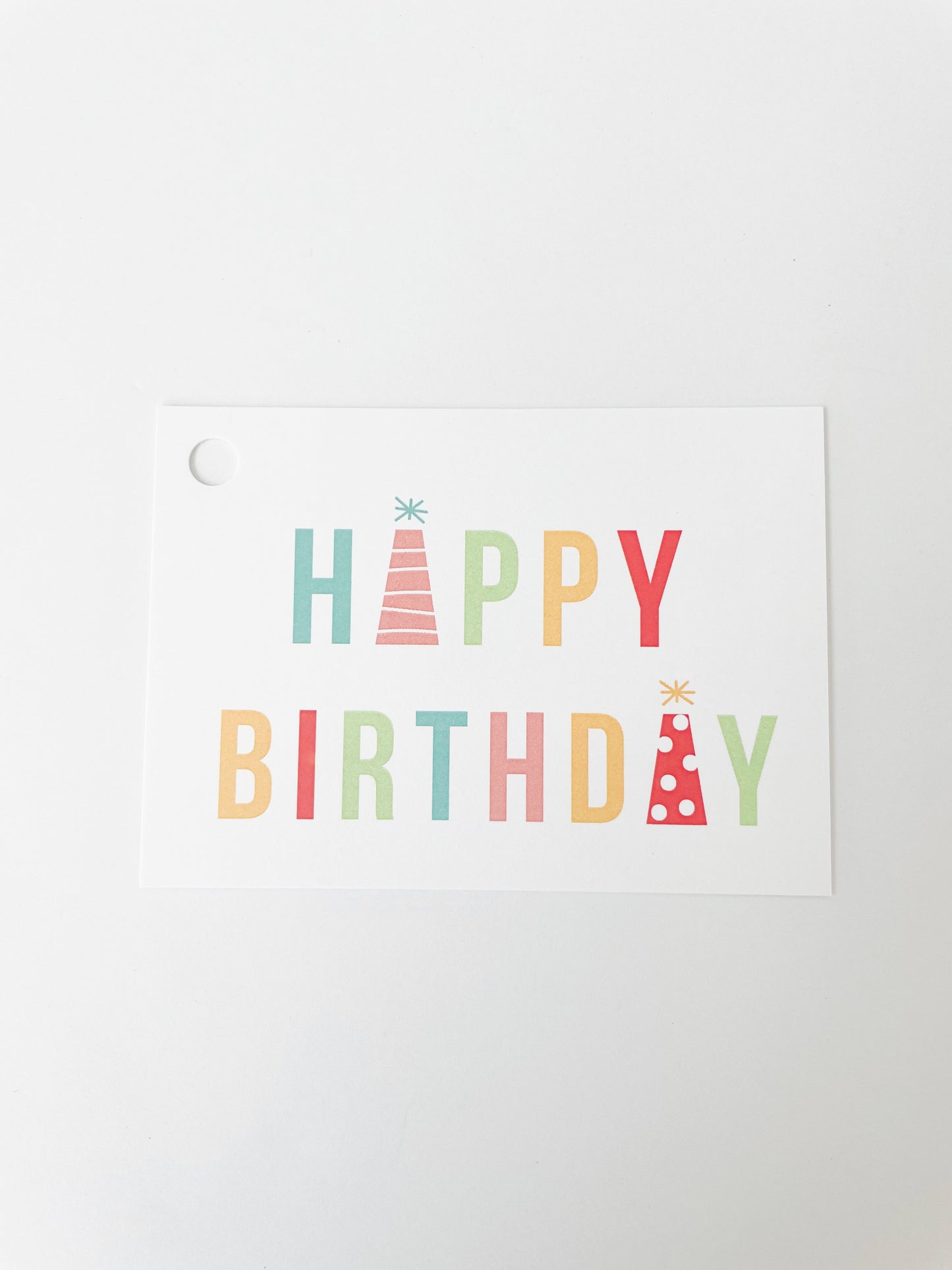 HAPPY BIRTHDAY HATS GIFT TAG (8ct)