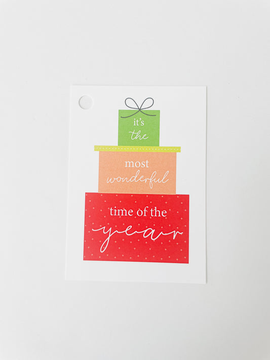 Most Wonderful Time Gift Tag (8ct)