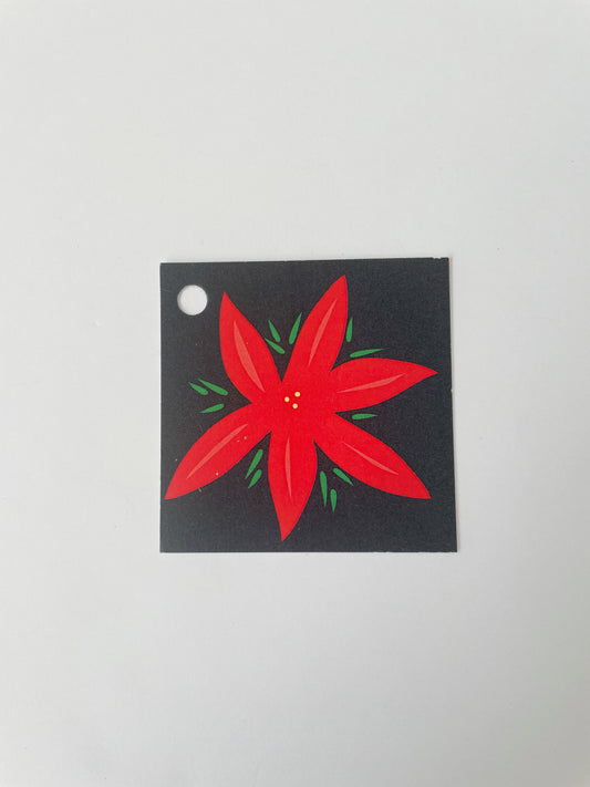 POINSETTIA GIFT TAG (8ct)