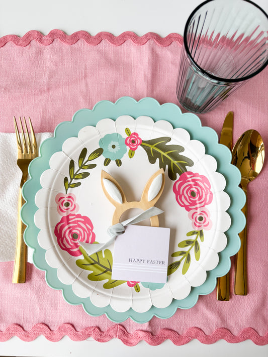 Happy Easter Pink Square