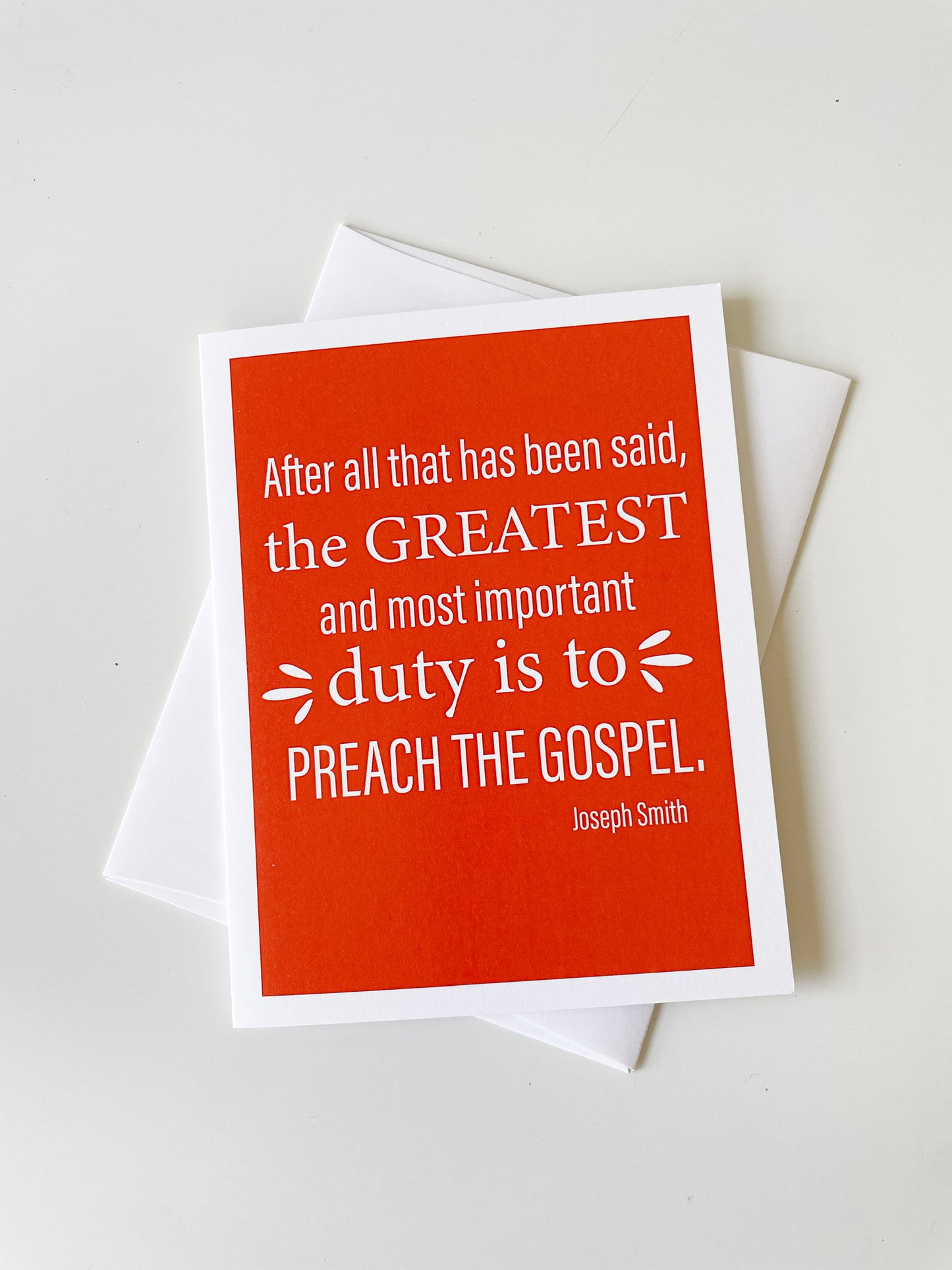 Preach The Gospel Card