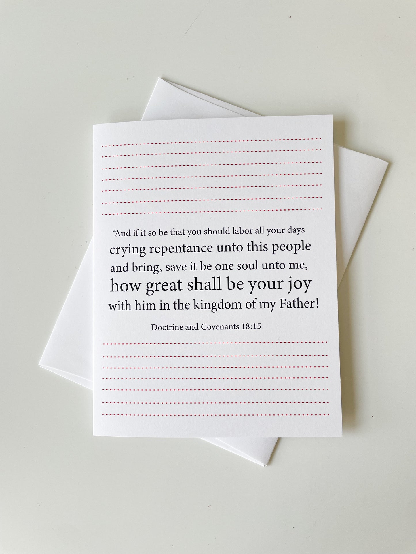 HOW GREAT SHALL BE YOUR JOY CARD