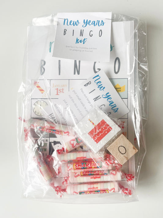 JANUARY (New Year's) Bingo Game Set