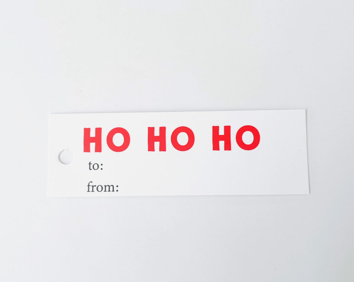 Ho Ho Ho Gift Tag (8ct)