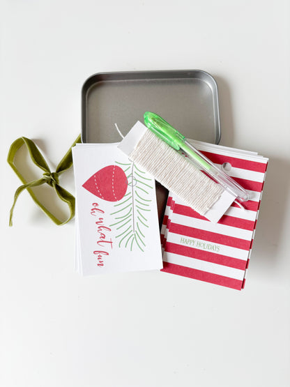 Tiny Tin of Holiday Gift Tags