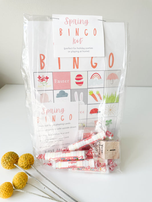 APRIL "SPRING EASTER" Bingo Game Set