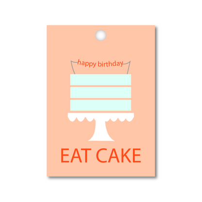 EAT CAKE GIFT TAG (8ct)